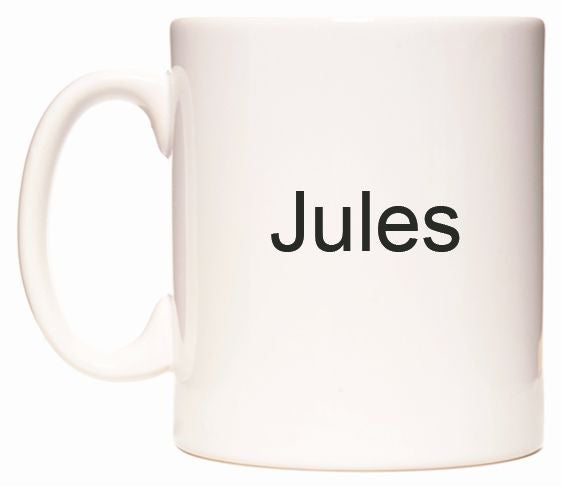 This mug features Jules