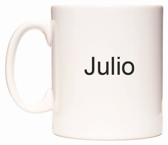 This mug features Julio