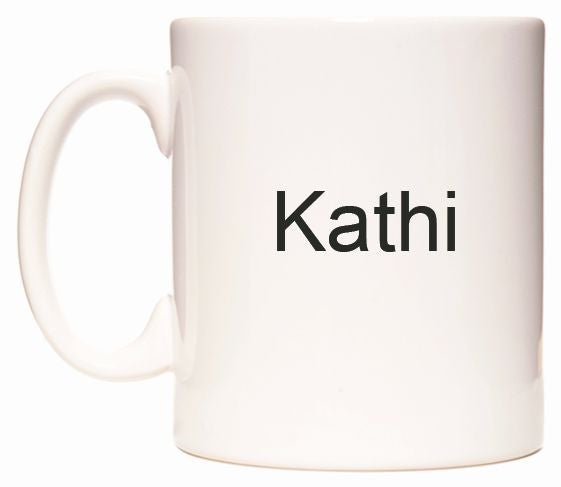 This mug features Kathi