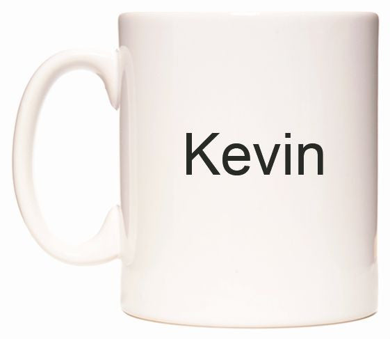 This mug features Kevin