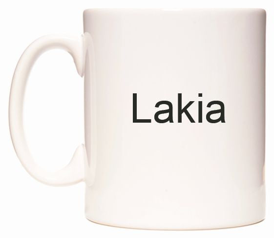 This mug features Lakia