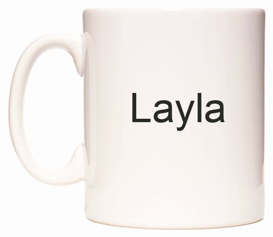 This mug features Layla
