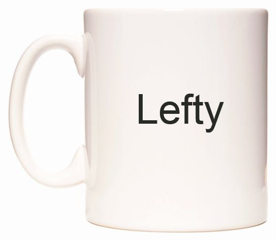 This mug features Lefty