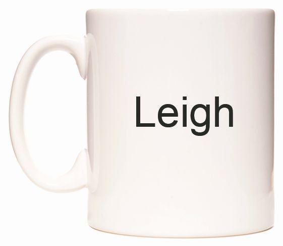 This mug features Leigh
