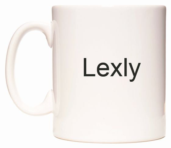 This mug features Lexly