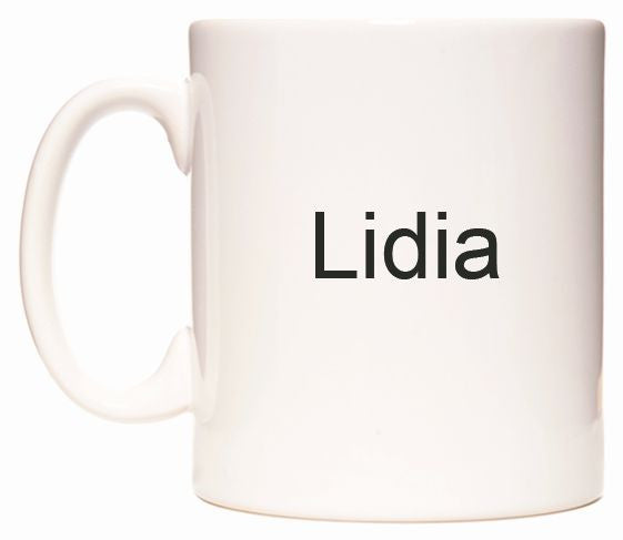 This mug features Lidia