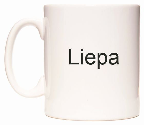 This mug features Liepa
