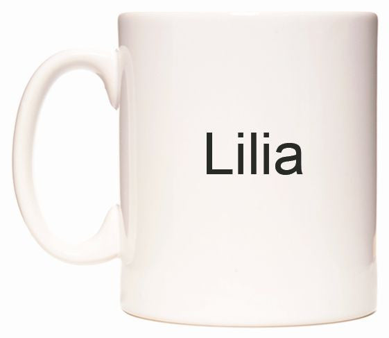 This mug features Lilia