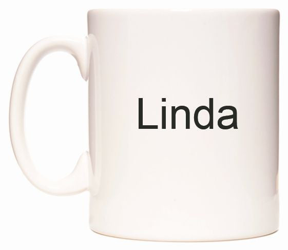 This mug features Linda