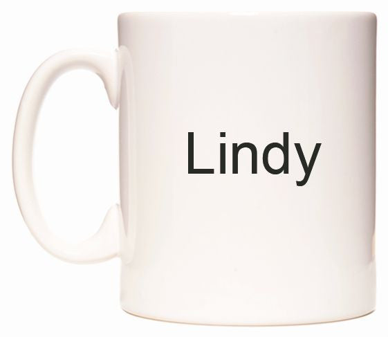 This mug features Lindy