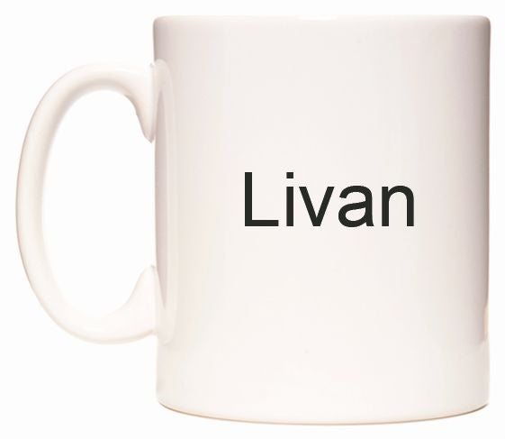 This mug features Livan