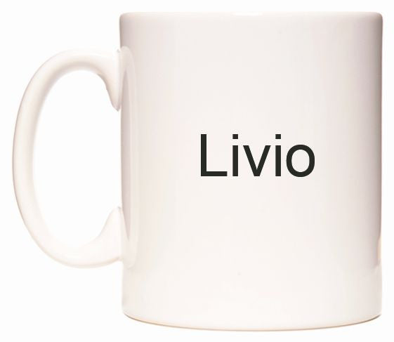 This mug features Livio