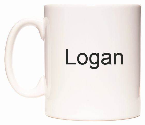 This mug features Logan