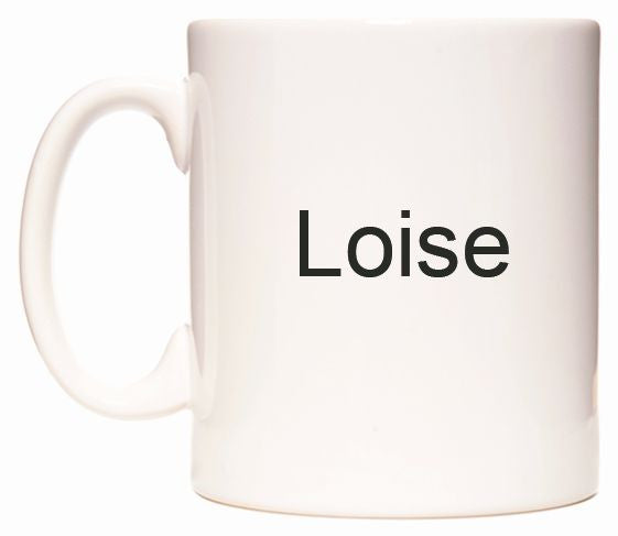 This mug features Loise