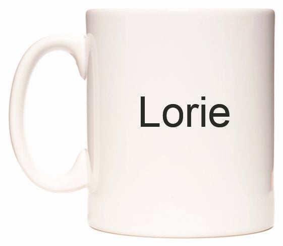 This mug features Lorie