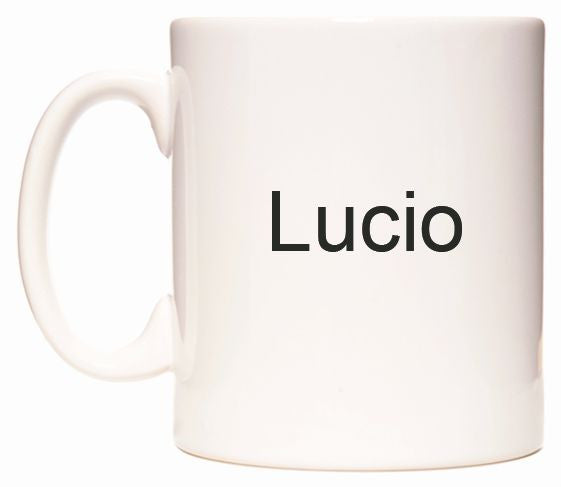 This mug features Lucio