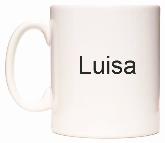 This mug features Luisa