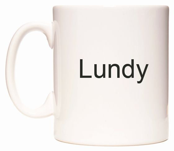This mug features Lundy