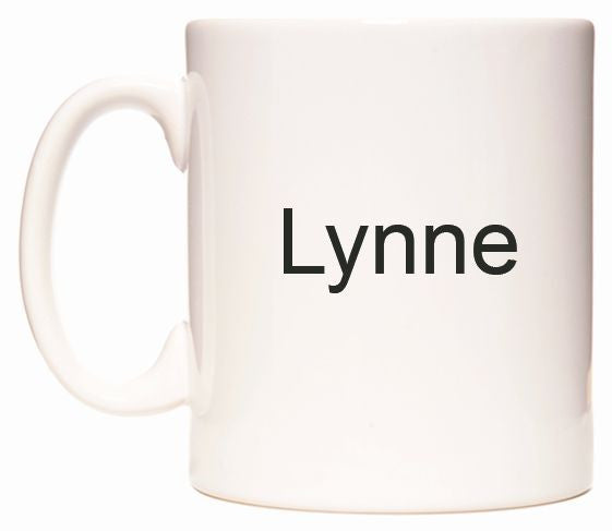 This mug features Lynne