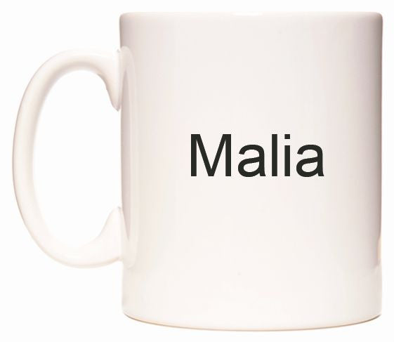 This mug features Malia
