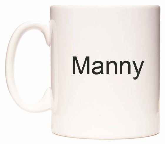 This mug features Manny