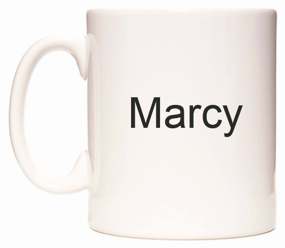 This mug features Marcy