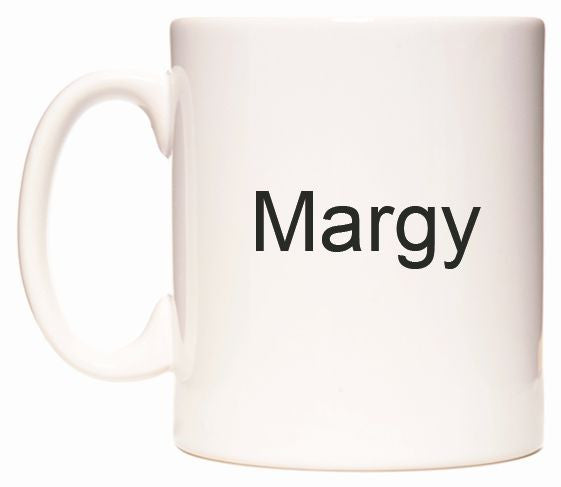 This mug features Margy