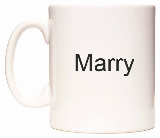 This mug features Marry