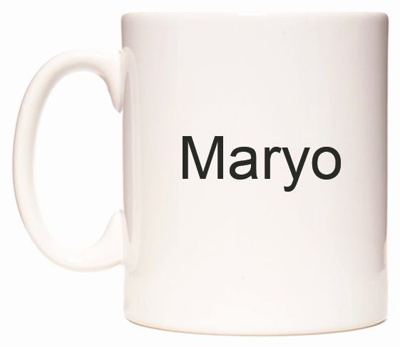 This mug features Maryo