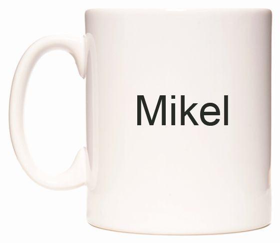 This mug features Mikel