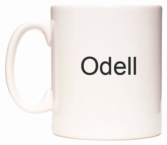 This mug features Odell