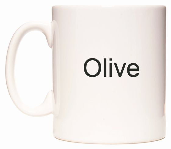 This mug features Olive