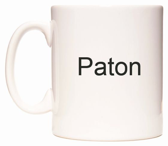 This mug features Paton