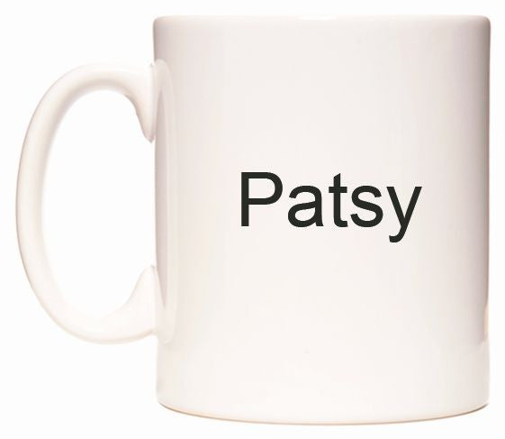 This mug features Patsy