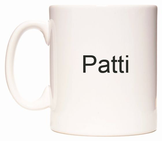 This mug features Patti