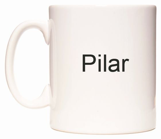 This mug features Pilar
