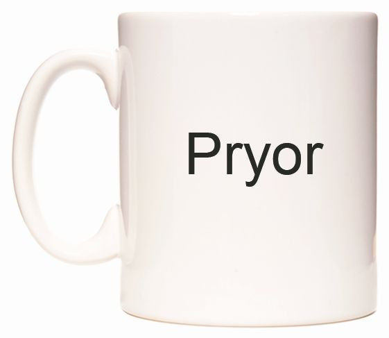 This mug features Pryor