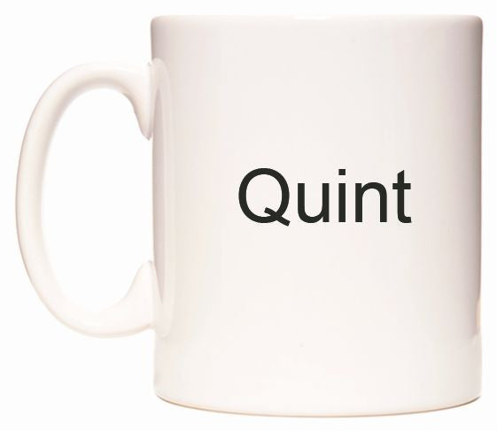 This mug features Quint