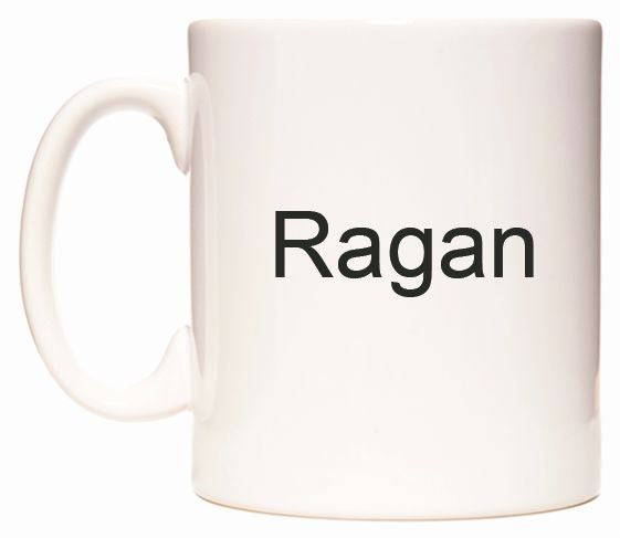 This mug features Ragan