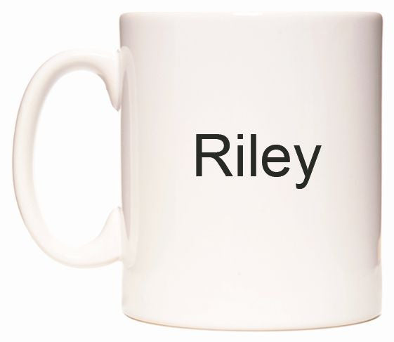 This mug features Riley