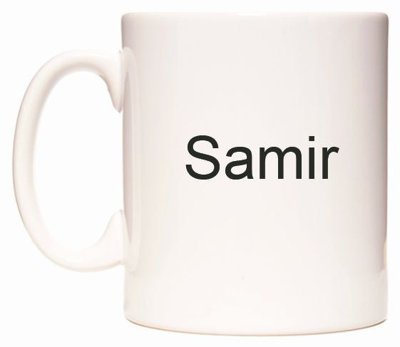 This mug features Samir