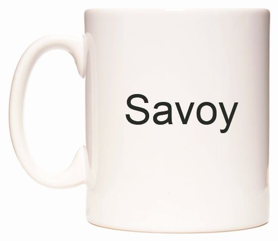 This mug features Savoy