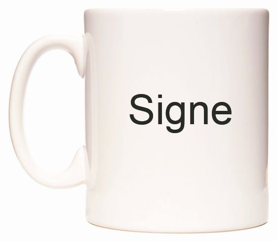 This mug features Signe