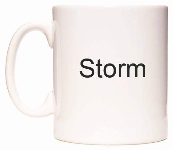 This mug features Storm