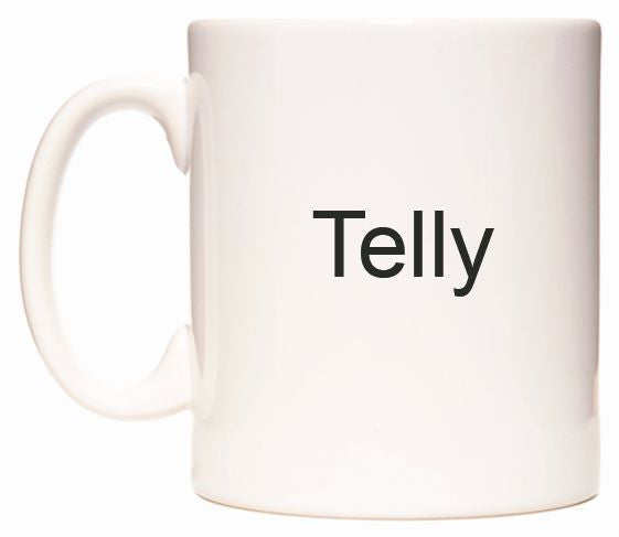 This mug features Telly