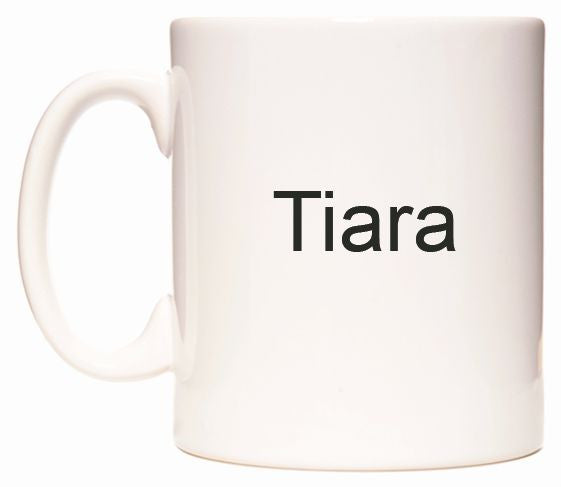 This mug features Tiara