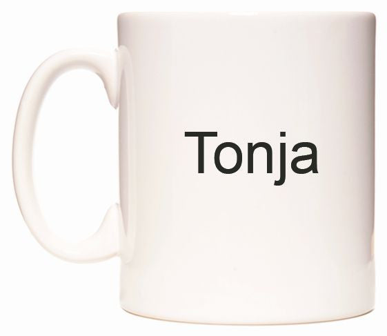 This mug features Tonja