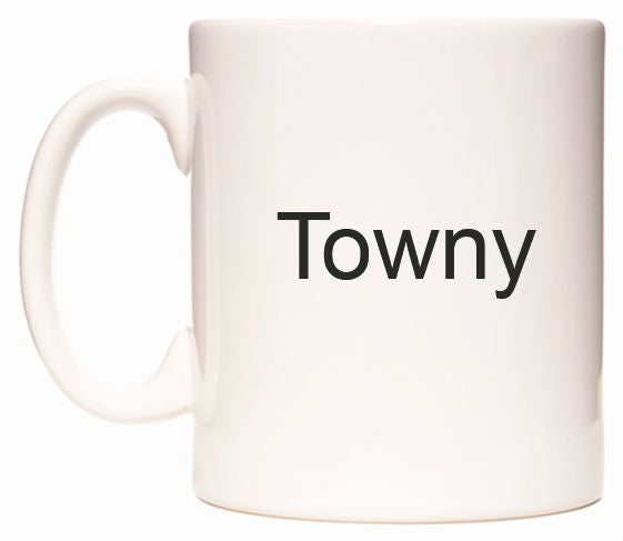 This mug features Towny