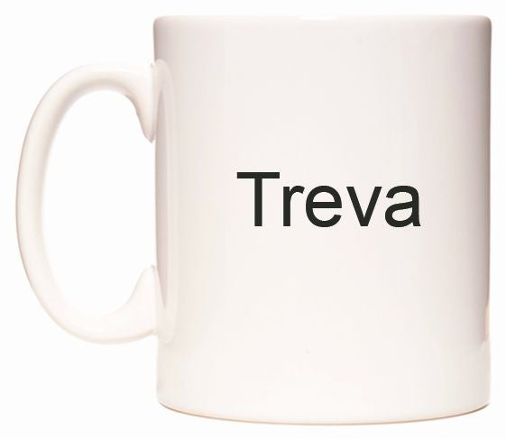 This mug features Treva