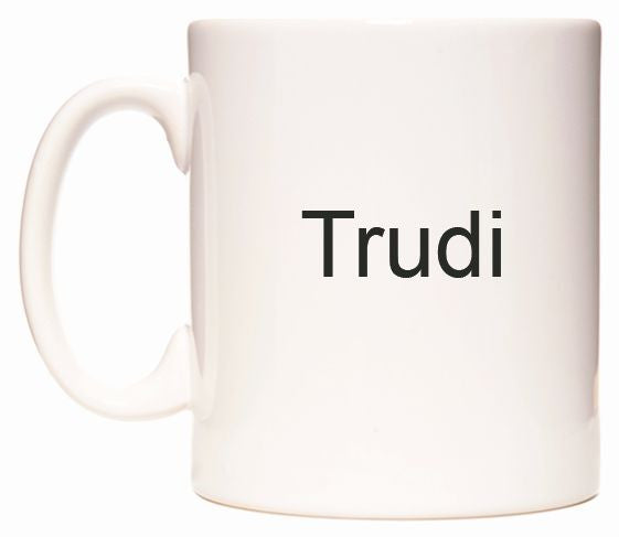 This mug features Trudi